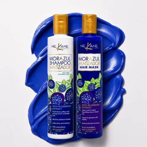 Vista 2 de Nekane Morazul Kit de champú y mascarilla para el cabello, 10.58 onzas cada uno, para cabello rubio y gris