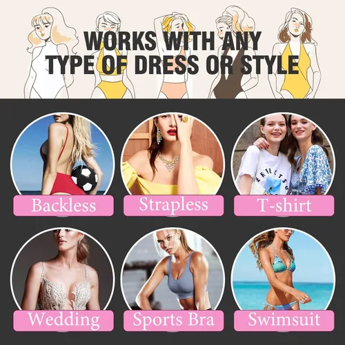 Vista 7 de OK TAPE Breast Lift Tape, Boob Tape for Large Breasts Lift A-G Cup, Invisible bra with 5 Pairs Nipple Cover Set, 3" x 16.4ft