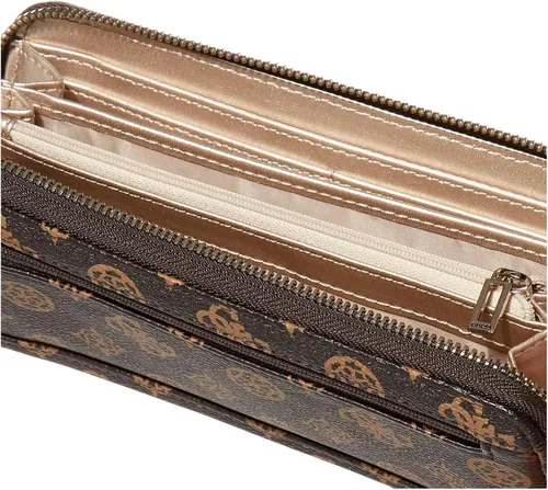 Vista 5 de GUESS Sandrine - Cartera grande con cremallera para mujer