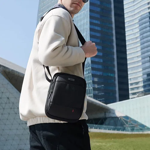 Vista 2 de Aisinivo Bolso de mensajero Bolsos de hombro Bolsos y bolsos de hombre Bolsos cruzados pequeños para hombres Bolsa de viaje