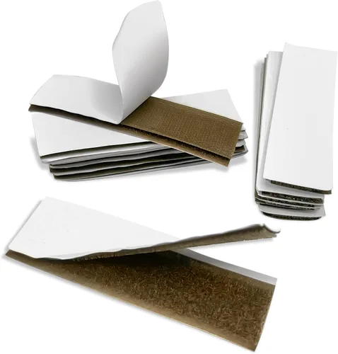 Vista 34 de Cierre de Gancho y Bucle de 1 Pulgada Beige - Cinta de Gancho y Bucle de Nylon No Adhesiva - Longitud de 1 Yarda - Para Tela, Bolsas