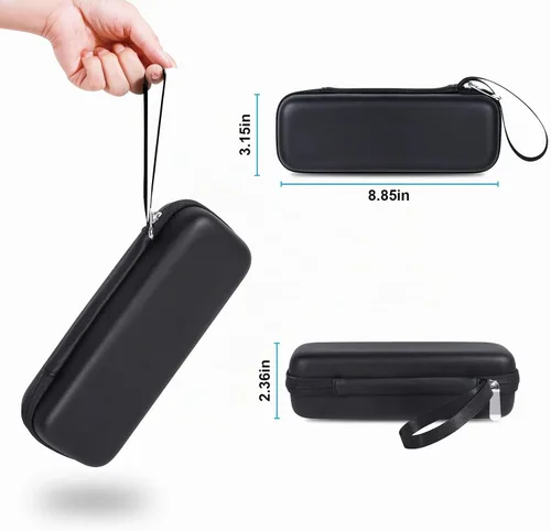 Vista 5 de Estuche de viaje duro para cepillo de dientes Oral-B/Sonicare con bolsillo de malla Negro