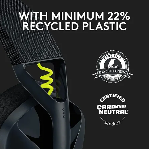 Vista 4 de Logitech G435 Lightspeed y Bluetooth Auriculares inalámbricos para juegos ligeros color negro renovado