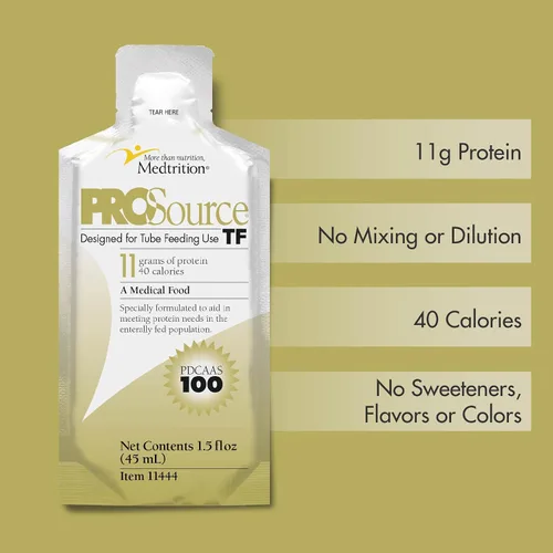 Vista 3 de Medtrition ProSource TF Proteína líquida – 0.39 oz de proteína por 1.5 fl oz – Paquete de 25
