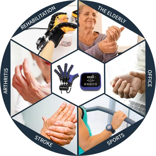 Vista 6 de Guantes robot de rehabilitación de manos FocuBoody Equipo de entrenamiento de dedos de movilidad para hemiplejia, accidente cerebrovascular