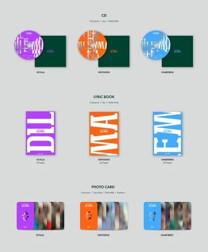 Vista 3 de SM Ent. ENHYPEN - DIMENSIÓN : Álbum DILEMMA+Beneficio de preventa+Póster plegado+Juego de tarjetas fotográficas adicionales (SCYLLA ver.), 0