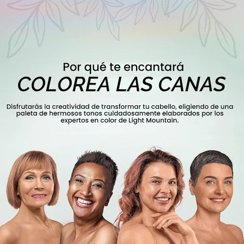 Vista 7 de Light Mountain Natural Color the Gray Step 1 - Polvo a granel de 1 libra para cubrir el cabello rubio blanco, gris o platino, 16 onzas