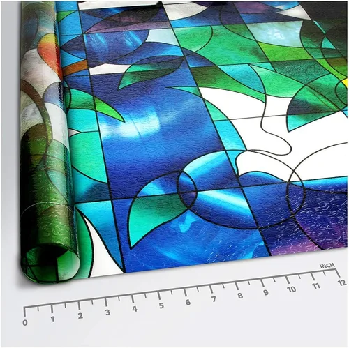 Vista 5 de BDF Película para Ventana 3DV Vidrio Esmerilado Dove (36 x 59 pulgadas (2 Patrones Continuos)) Decorative