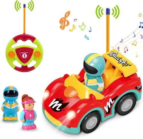 Vista 12 de Pup Go Auto RC de dinosaurio para niños de 18 meses + con 2 muñecas Coche Dino Verde Oscuro (49 Mhz)