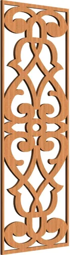 Vista 29 de 9 3/8"W x 24 3/8"H x 1/4"T Bellaire Decorativos Paneles de pared de madera calado, abedul
