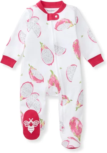 Vista 14 de Burt's Bees Baby Pijama con pies de algodón orgánico para niña Cozy Teddies - Paquete de 1