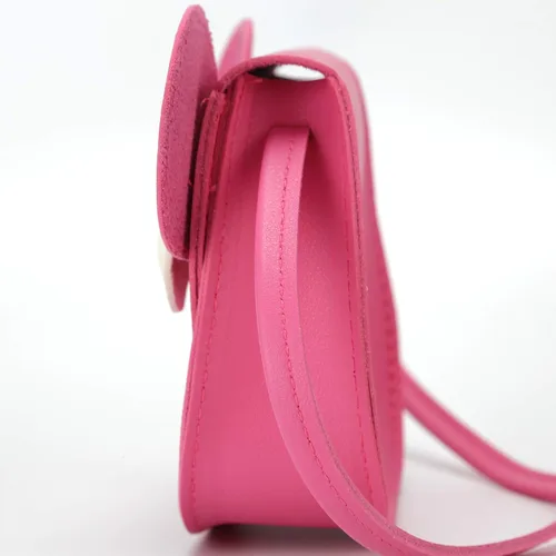 Vista 3 de Ondeam Little Mouse - Bolso cruzado con lazo para la oreja, bolso de hombro de poliuretano para niños y niñas