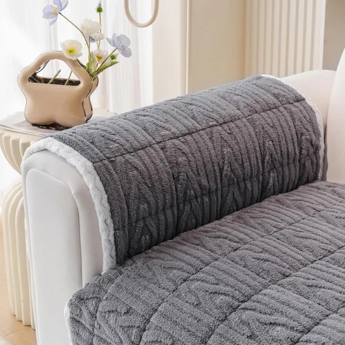 Vista 47 de HANDONTIME Funda de sofá de algodón suave apta para mascotas, elegante funda de sofá para mascotas con bordado, protector de sofá para perros