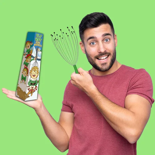 Vista 5 de Pelto Masajeador de Cuero Cabelludo en Caja de Regalo de Navidad - Rellenos de Calcetín para Hombres Adultos 2024. Ideas de Regalo de Intercambio