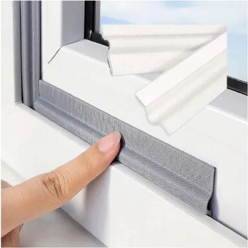 Vista 9 de Tira de sellado autoadhesiva para huecos de ventanas de 80 pulgadas, tira de sellado resistente al viento e insonorizante para puertas, cinta