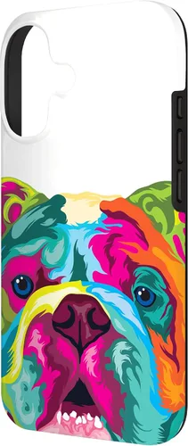 Vista 2 de Pop Art English Bulldog Dog Lover Bulldog Case for iPhone 17