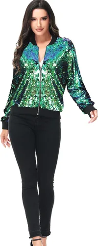Vista 5 de Anna-Kaci - Chaqueta de manga larga con cremallera frontal y puños acanalados para mujer (personalizable)