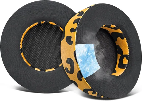 Vista 16 de SOULWIT Almohadillas de enfriamiento para auriculares Corsair Virtuoso, almohadillas con espuma de aislamiento de ruido de alta densidad, grosor