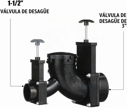 Vista 3 de Válvula giratoria doble válvula Valterra T80 Ell, con centro de 3" X eje de 1.5" X tapón de bayoneta de 3