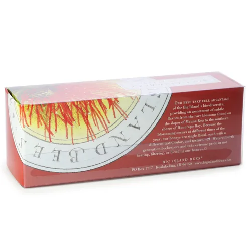 Vista 2 de Big Island Bees - Juego de regalo gourmet de miel cruda hawaiana, muestra de variedad floral individual (4.5 onzas cada frasco de vidrio)