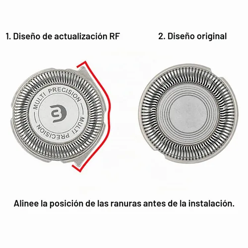 Vista 6 de Rollingfit SH30 - Cabezales de repuesto compatibles con Philips Norelco Electric Shaver Series 1000, 2000, 3000 y S738, fácil de cortar