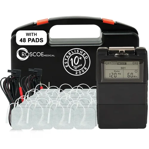 Vista 16 de Roscoe Medical Unidad TENS y Estimulador Muscular EMS, Twin Stim, Máquina TENS OTC para Alivio del Dolor de Espalda Baja, Dolor de Cuello o Alivio