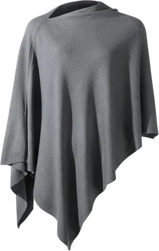 Vista 74 de Fomolom Ponchos para mujer, versátil, ligero, tejido sólido, chal envolvente, bufanda, accesorios para mujer