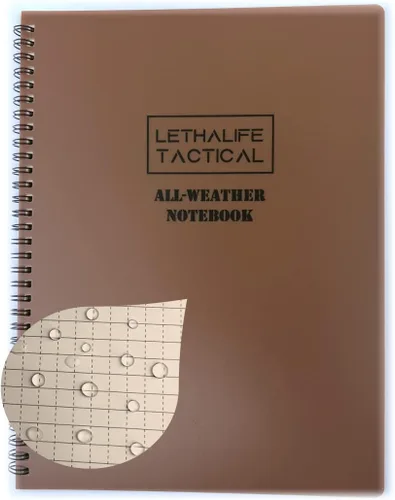 Vista 10 de Bloc de notas para todo tipo de clima de 8.5 x 11 pulgadas (negro)