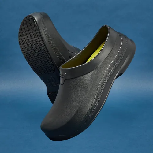 Vista 6 de Avia Flame - Zuecos antideslizantes para hombre, zapatos antideslizantes para servicio de alimentos, zapatos antideslizantes para restaurante