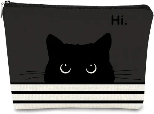Vista 16 de Regalos de Gatos - Pequeña bolsa de maquillaje, bolsa de cosméticos para amantes de los gatos, bolsa de maquillaje para adolescentes y mujeres, cat 1