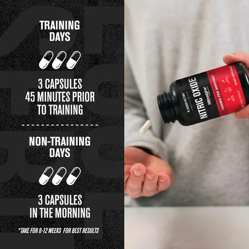 Vista 5 de Jacked Factory Essentials - Potenciador de óxido nítrico, silicato de L-arginina patentado de 1500 mg para antes del entrenamiento para crecimiento