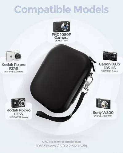 Vista 2 de ProCase Funda pequeña para cámara digital para KODAK PIXPRO FZ55/FZ53/FZ45/FZ43, funda de carcasa rígida para cámara, linda funda de viaje compacta