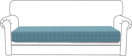 Vista 39 de Deep Dream - Funda elástica para cojines de sofá, funda protectora para muebles, funda para asiento de sofá (sofá extragrande, beige)