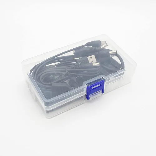 Vista 8 de Cable de alimentación universal de 5 V CC, USB a CC de 0.217 x 0.083 in, cable Powe con conectores (13 piezas) Cable divisor de alimentación de CC 1