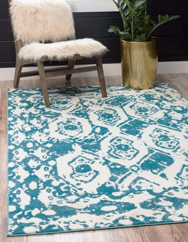 Vista 14 de Unique Loom - Alfombra estilo tradicional de Rosso Collection, Polipropileno, Gris Claro