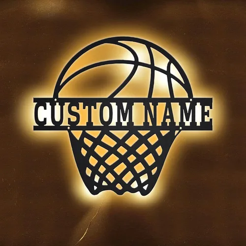 Vista 12 de Nombre Personalizado 7 Colores Lámpara de Béisbol Arte de Pared de Béisbol Personalizado Luz Nocturna Letrero de Nombre LED Regalo para Hombres