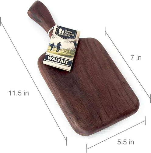 Vista 5 de Brazos Home Tabla de cortar de madera de nogal oscuro para cocina, sazonada, tabla de cortar, tabla de queso de madera, bandeja de charcutería