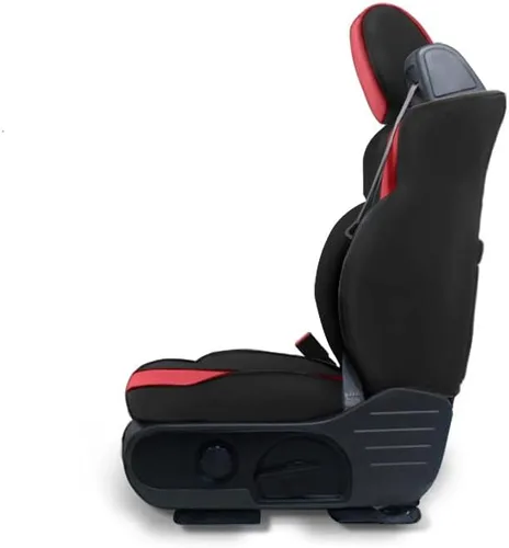 Vista 6 de CarsCover Fundas de neopreno para asientos delanteros de camioneta pick-up, ajuste personalizado, para Ford F150 2004-2008, lados rojo rosa y negro