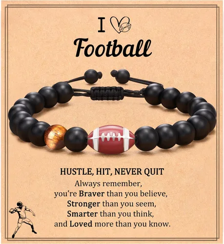 Vista 13 de Brazalete de béisbol/fútbol/baloncesto/hockey/golf/fútbol americano para regalos para niños y hombres