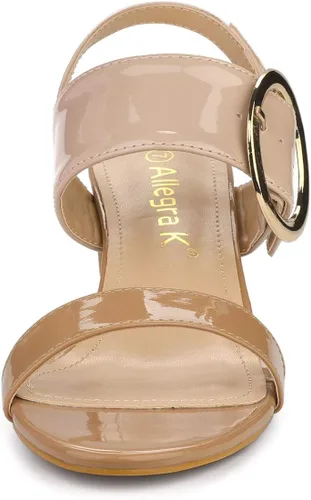 Vista 3 de Allegra K Sandalias de tacón alto para mujer