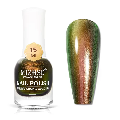Vista 24 de MIZHSE Esmalte de uñas de secado rápido, esmalte de uñas blanco lechoso de secado al aire rápido, 15 ml de esmalte de uñas a base de agua regular