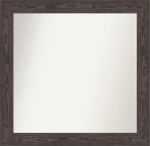 Vista 294 de Amanti Art Espejo personalizado, espejo de baño negro puente, espejo de pared o espejo de tocador de baño sobre el fregadero (26 x 26 pulgadas)