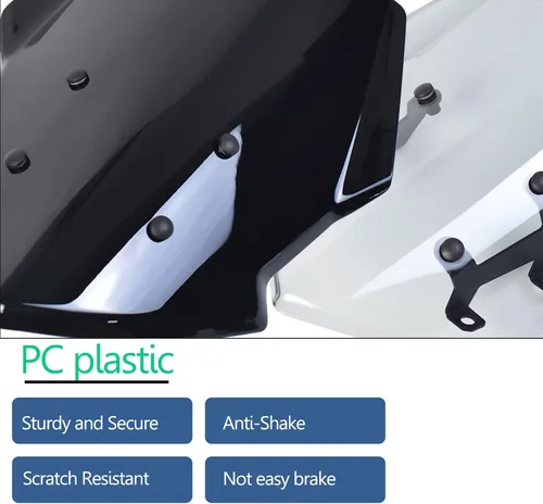 Vista 3 de MT07 FZ07 - Parabrisas de carenado de motocicleta apto para YA&MA&HA MT-07 FZ-07 MT 07 FZ 07 07 Accesorios 2018 2019 2020 Parabrisas deflector