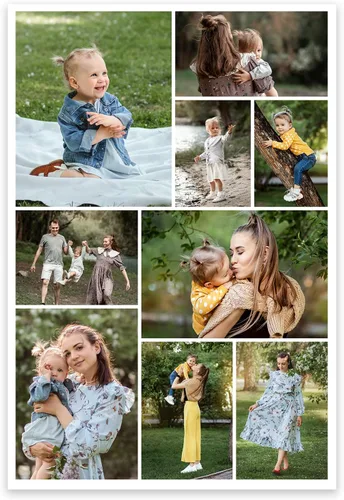 Vista 9 de CCWACPP Impresiones de lienzo de collage con foto personalizada, personalizadas, múltiples imágenes de foto en lienzo, póster personalizado, regalos