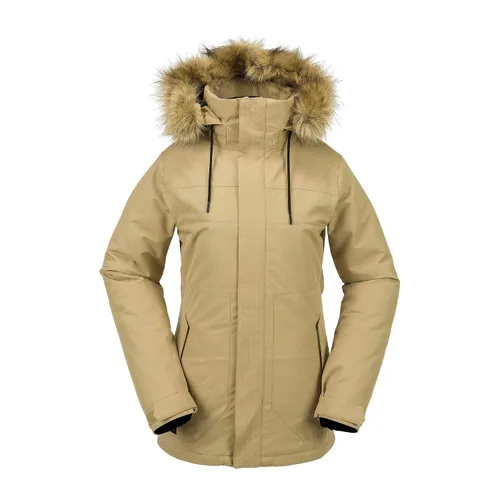 Vista 5 de Volcom Chaqueta con capucha para mujer, con aislamiento para snowboard, esquí, invierno Bálsamo S4