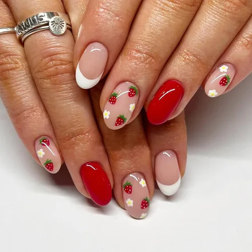 Vista 10 de Juego de 24 uñas postizas cuadradas cortas a presión, 3D, para primavera y verano, reutilizables, color naranja, uñas postizas a presión, lindas