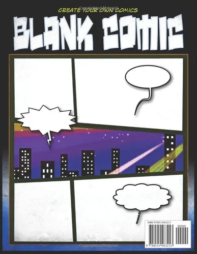 Vista 2 de Comic Book Sketchbook Draw Your Original Characters & Write a Simple Scenario to Create Your Own Comics Story from 100 Blank Anime Templates