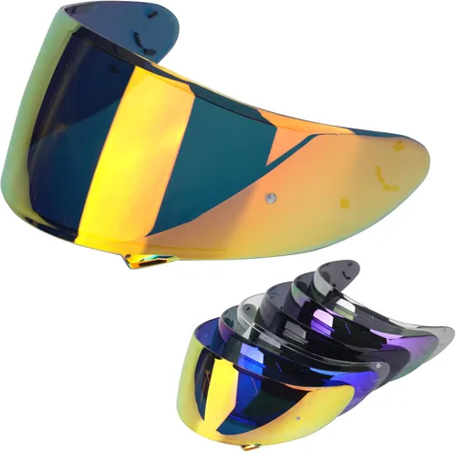 Vista 8 de Visera de casco de motocicleta para RF-1200 de repuesto, visera tintada para casco de motocicleta compatible con RF-1200 CWR-1 X14 Z7 X-Spirit