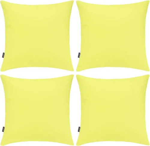Vista 32 de Coddsmz Paquete de 4 fundas decorativas de 100% algodón para cojín cuadrado, funda de almohada de color liso para bricolaje, para sofá y dormitorio