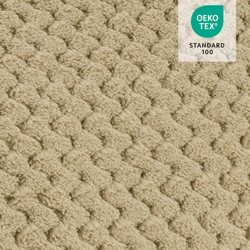 Vista 9 de MCombo Silla reclinable eléctrica de motor dual con masaje y calor para personas mayores, posición infinita, puertos USB, portavasos, tela 7890 Beige